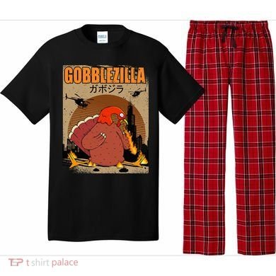 Gobblezilla Turkey Thanksgiving Pajama Set