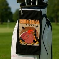 Gobblezilla Turkey Thanksgiving Golf Towel thumb 2