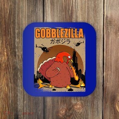Gobblezilla Turkey Thanksgiving Coaster