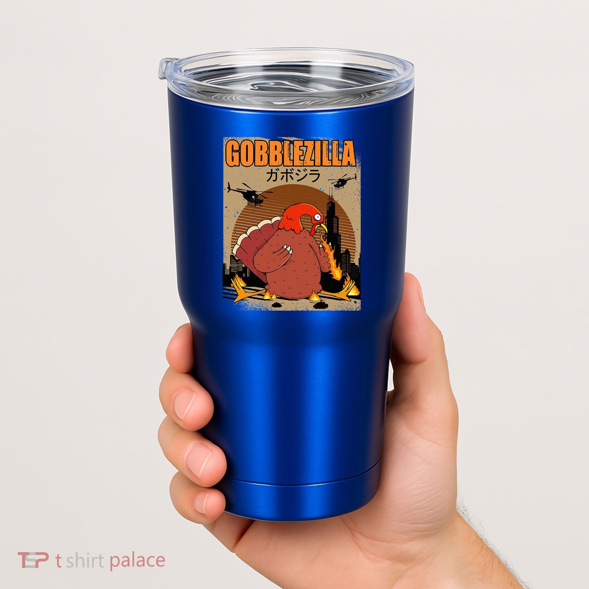 Gobblezilla Turkey Thanksgiving Tumbler