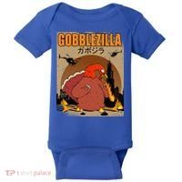 Gobblezilla Turkey Thanksgiving Baby Bodysuit thumb 0