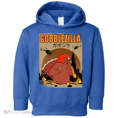 Gobblezilla Turkey Thanksgiving Toddler Hoodie