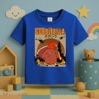 Gobblezilla Turkey Thanksgiving Toddler T-Shirt thumb 3