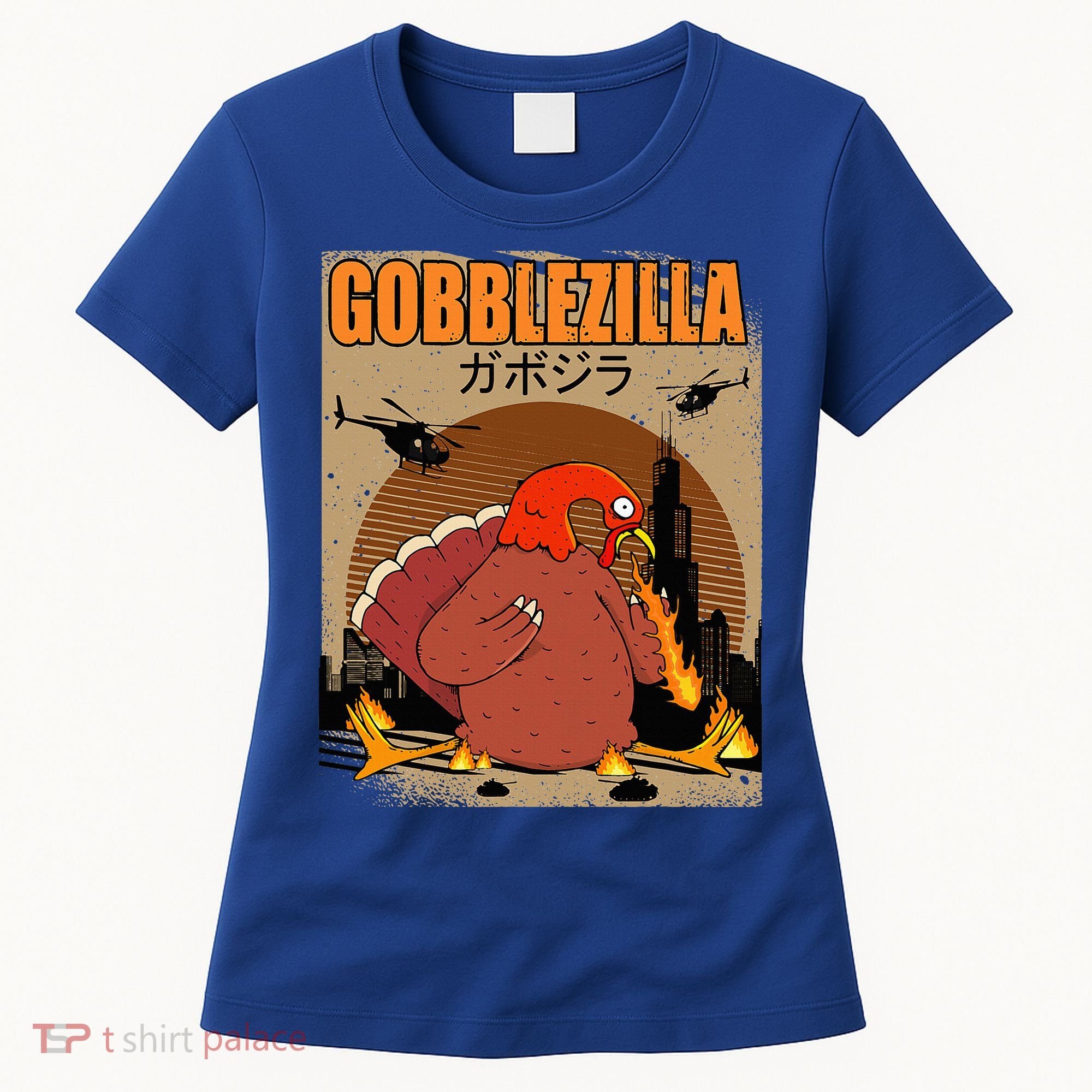 Gobblezilla Turkey Thanksgiving Women's T-Shirt