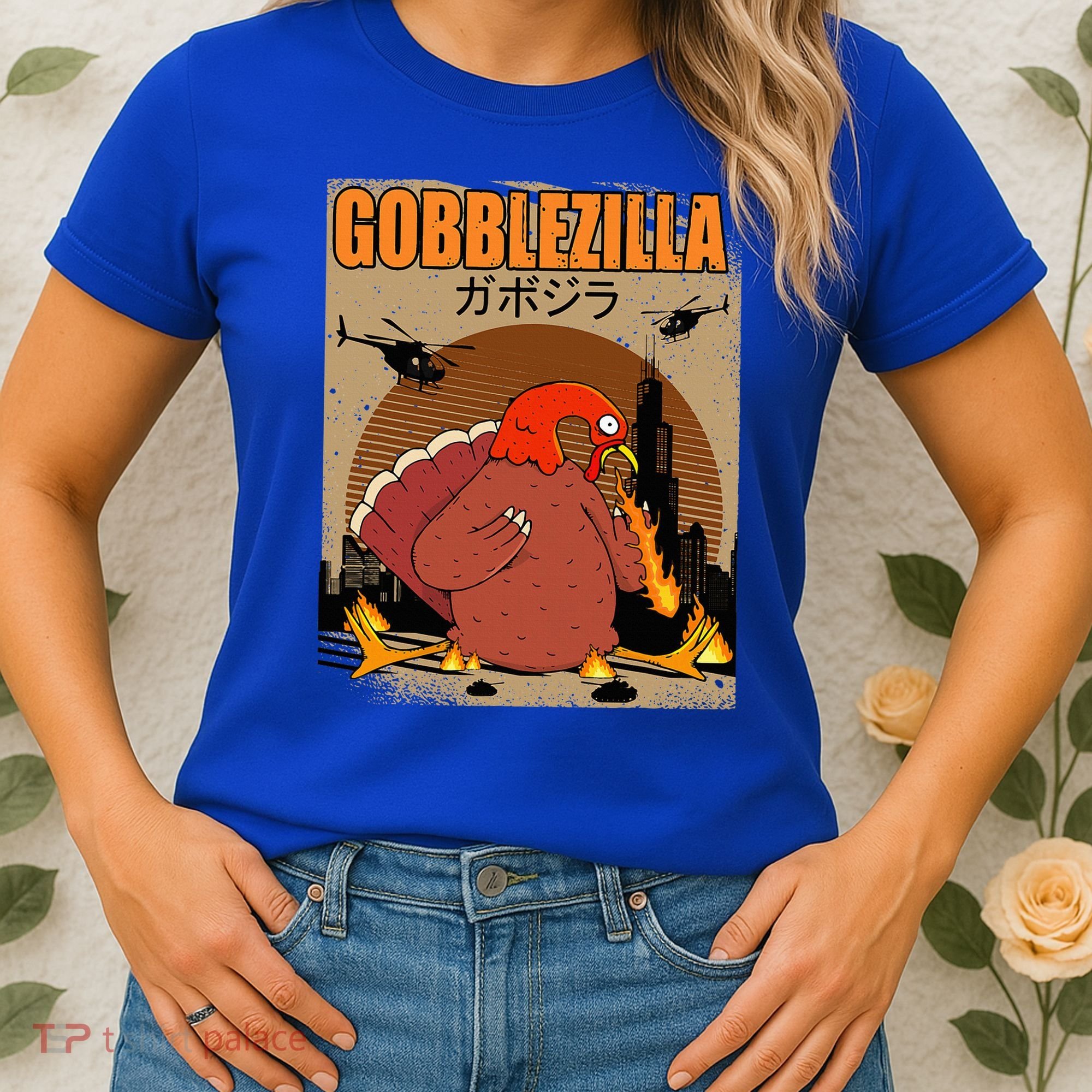 Gobblezilla Turkey Thanksgiving Women's T-Shirt