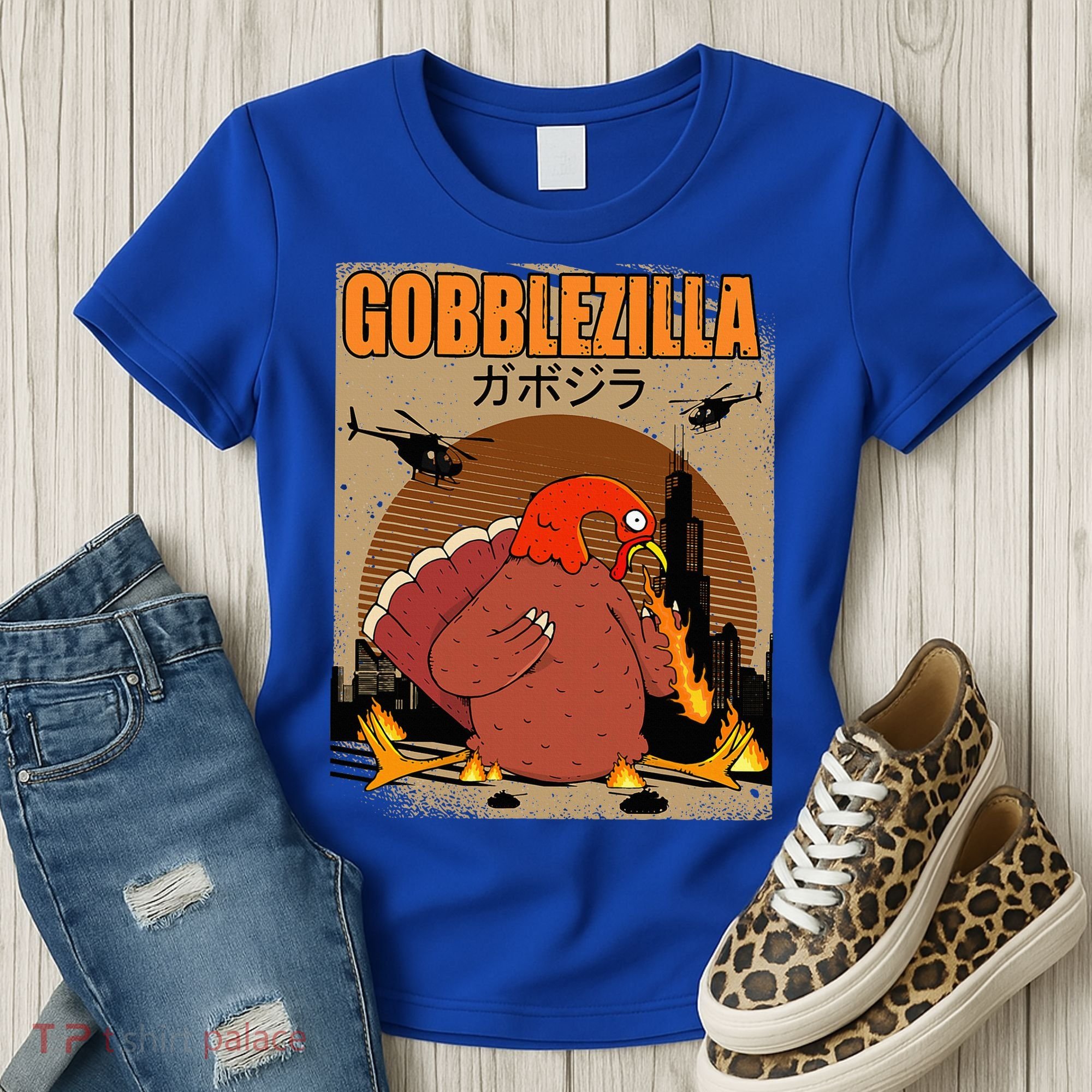 Gobblezilla Turkey Thanksgiving Women's T-Shirt