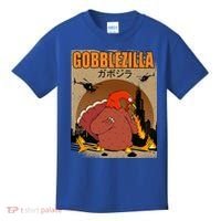 Gobblezilla Turkey Thanksgiving Kids T-Shirt thumb 0