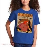 Gobblezilla Turkey Thanksgiving Kids T-Shirt thumb 2