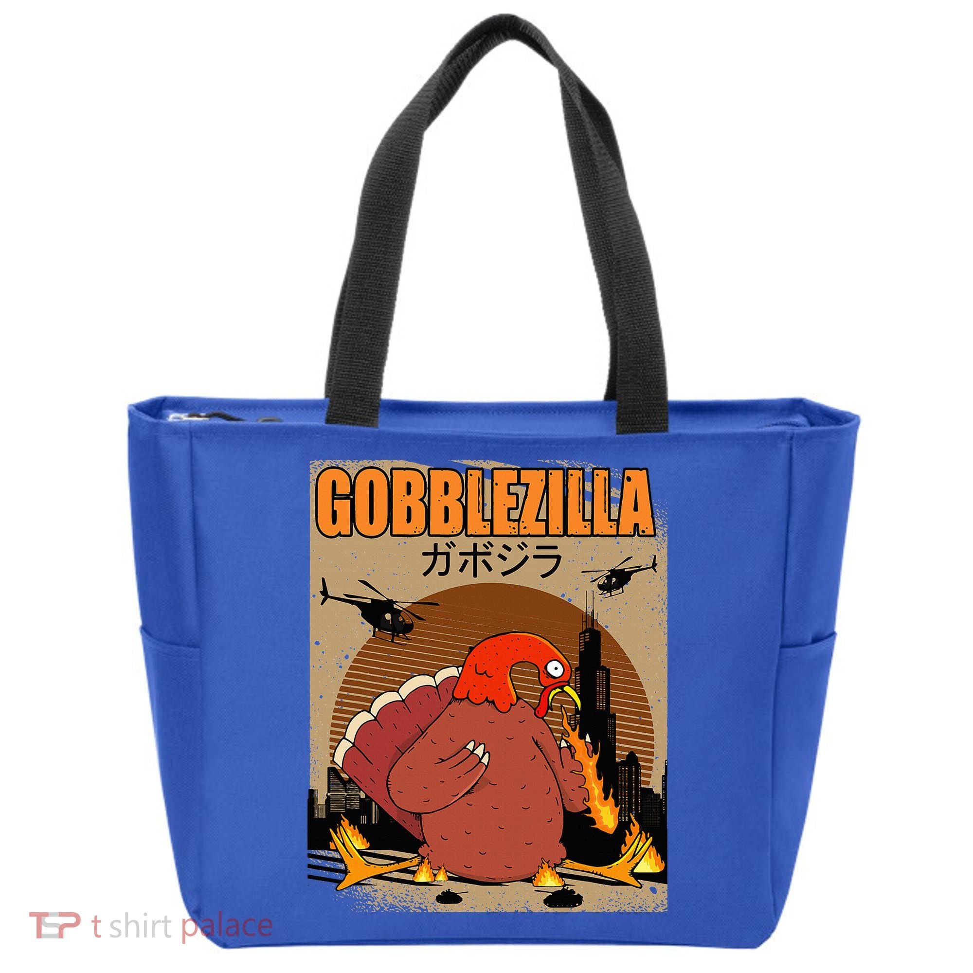 Gobblezilla Turkey Thanksgiving Tote Bag