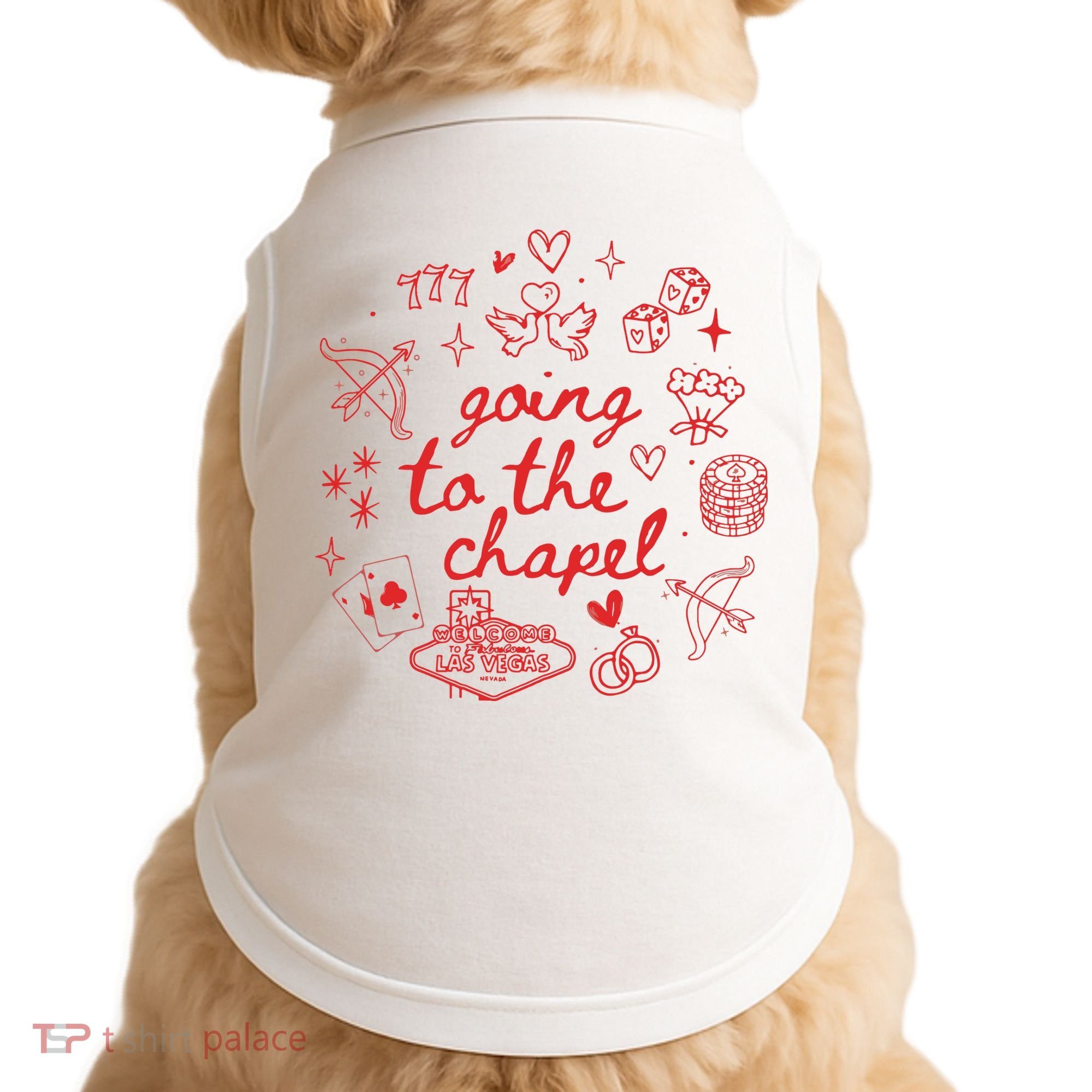 Going To The Chapel Las Vegas Theme Doggie Tank
