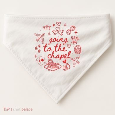 Going To The Chapel Las Vegas Theme USA-Made Doggie Bandana