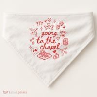 Going To The Chapel Las Vegas Theme USA-Made Doggie Bandana thumb 0