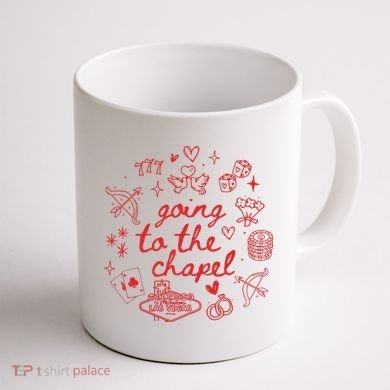 Going To The Chapel Las Vegas Theme Coffee Mug back