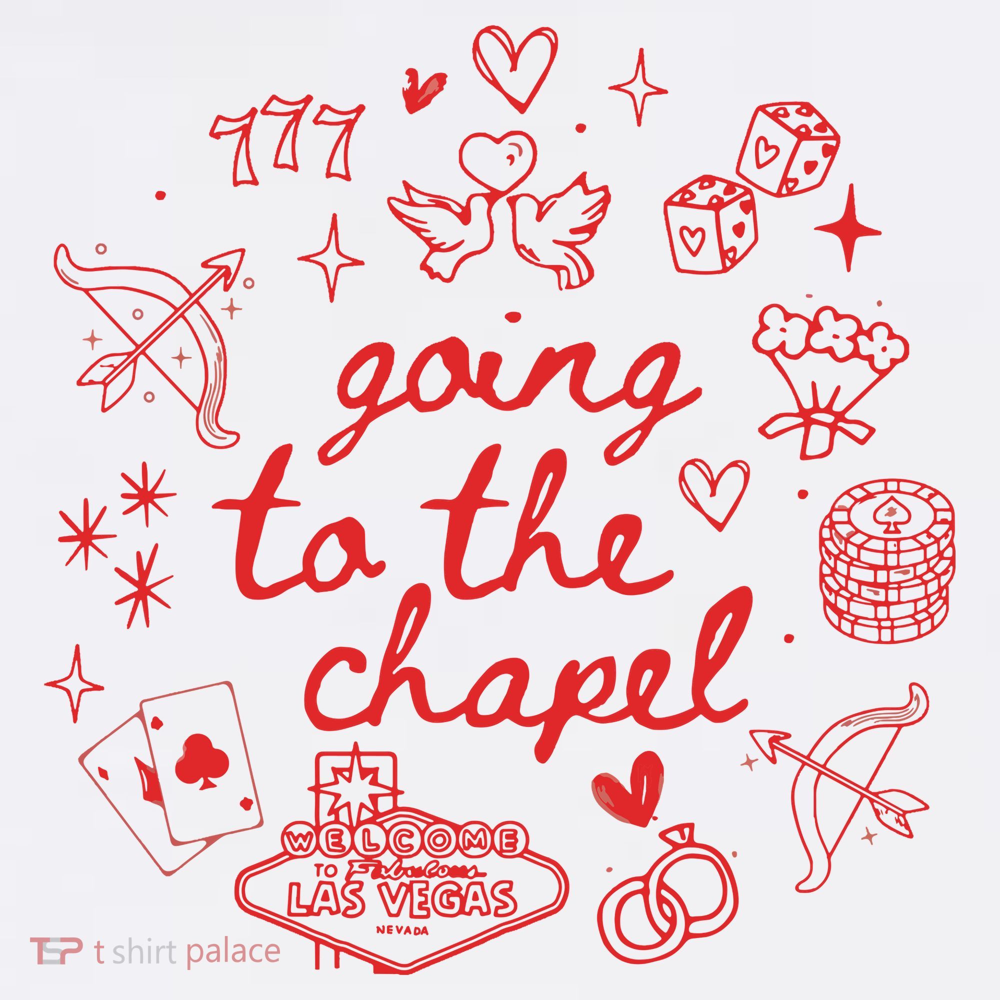Going To The Chapel Las Vegas Theme Women's Tank Top
