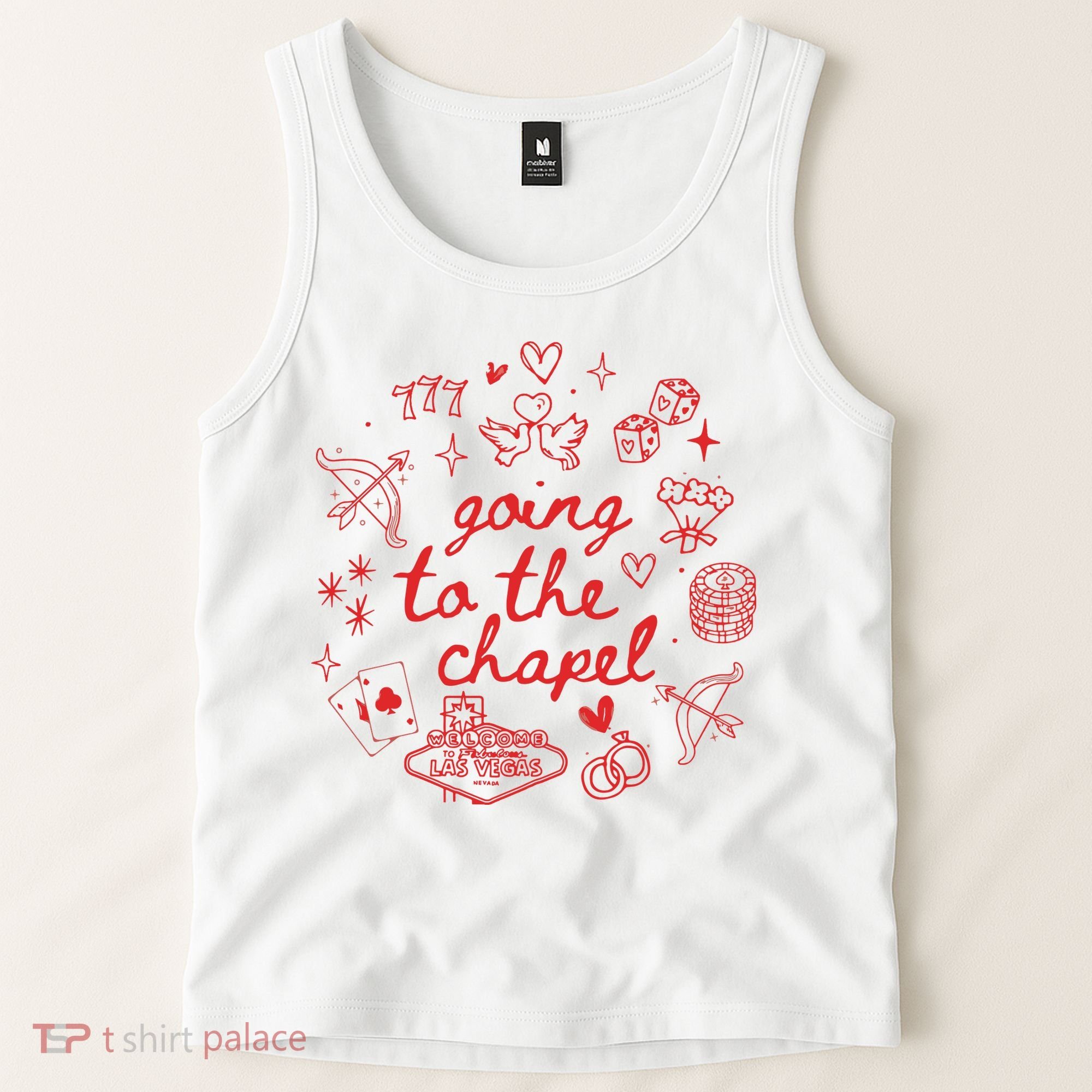 Going To The Chapel Las Vegas Theme Tank Top