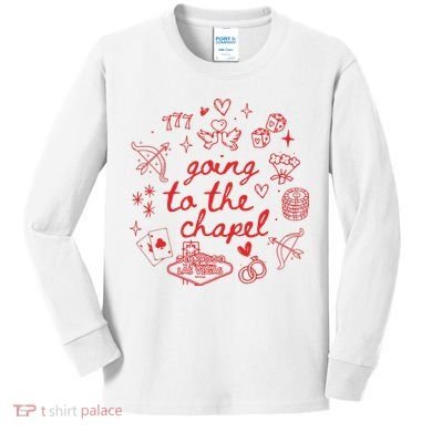 Going To The Chapel Las Vegas Theme Kids Long Sleeve Shirt