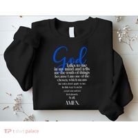 God Talks To Me Amen Funny Christian Sweatshirt thumb 2