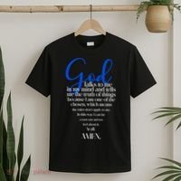 God Talks To Me Amen Funny Christian T-Shirt thumb 2