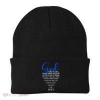 God Talks To Me Amen Funny Christian Beanie thumb 0