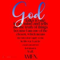 God Talks To Me Amen Funny Christian Santa Hat thumb 1