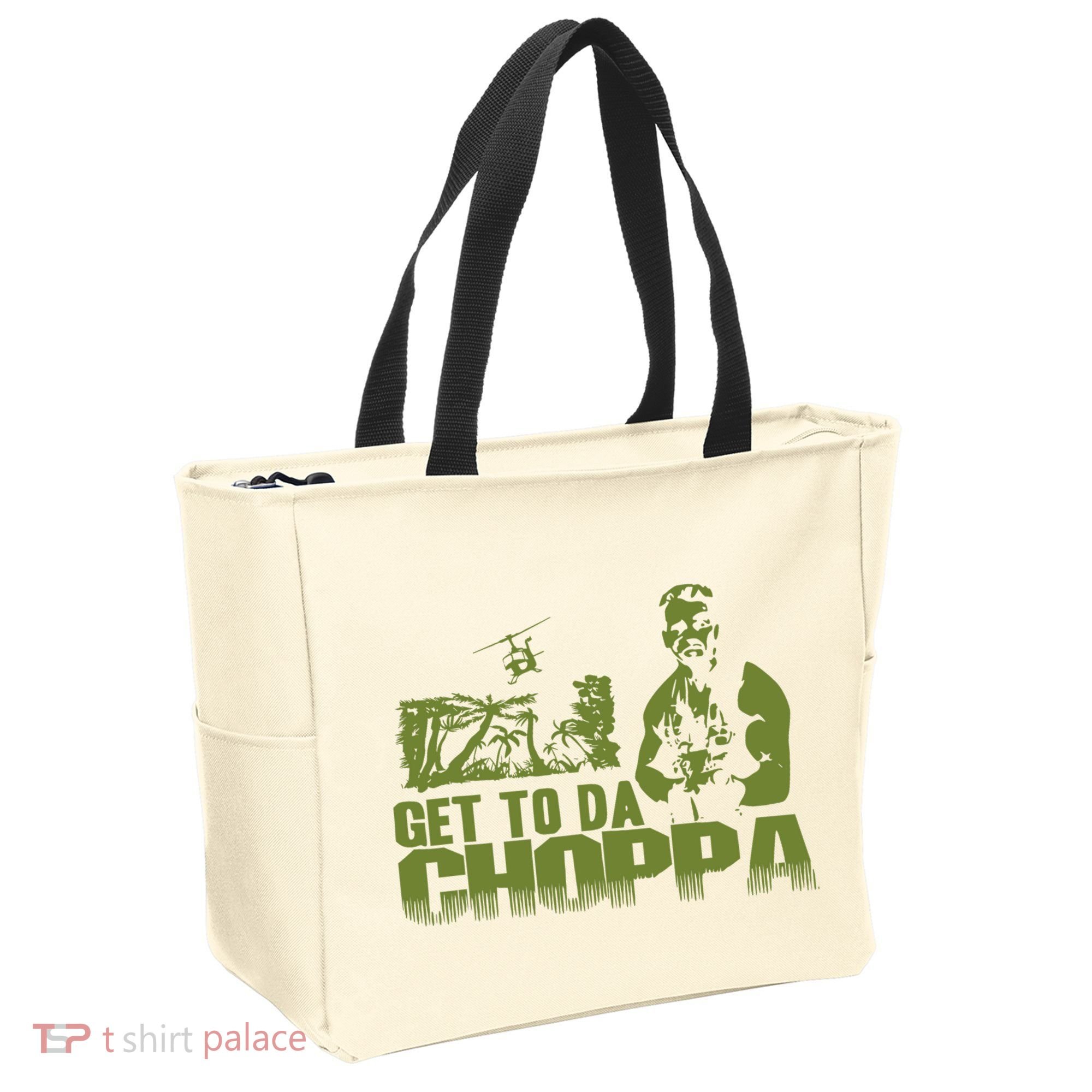 Get To The Choppa Tote Bag