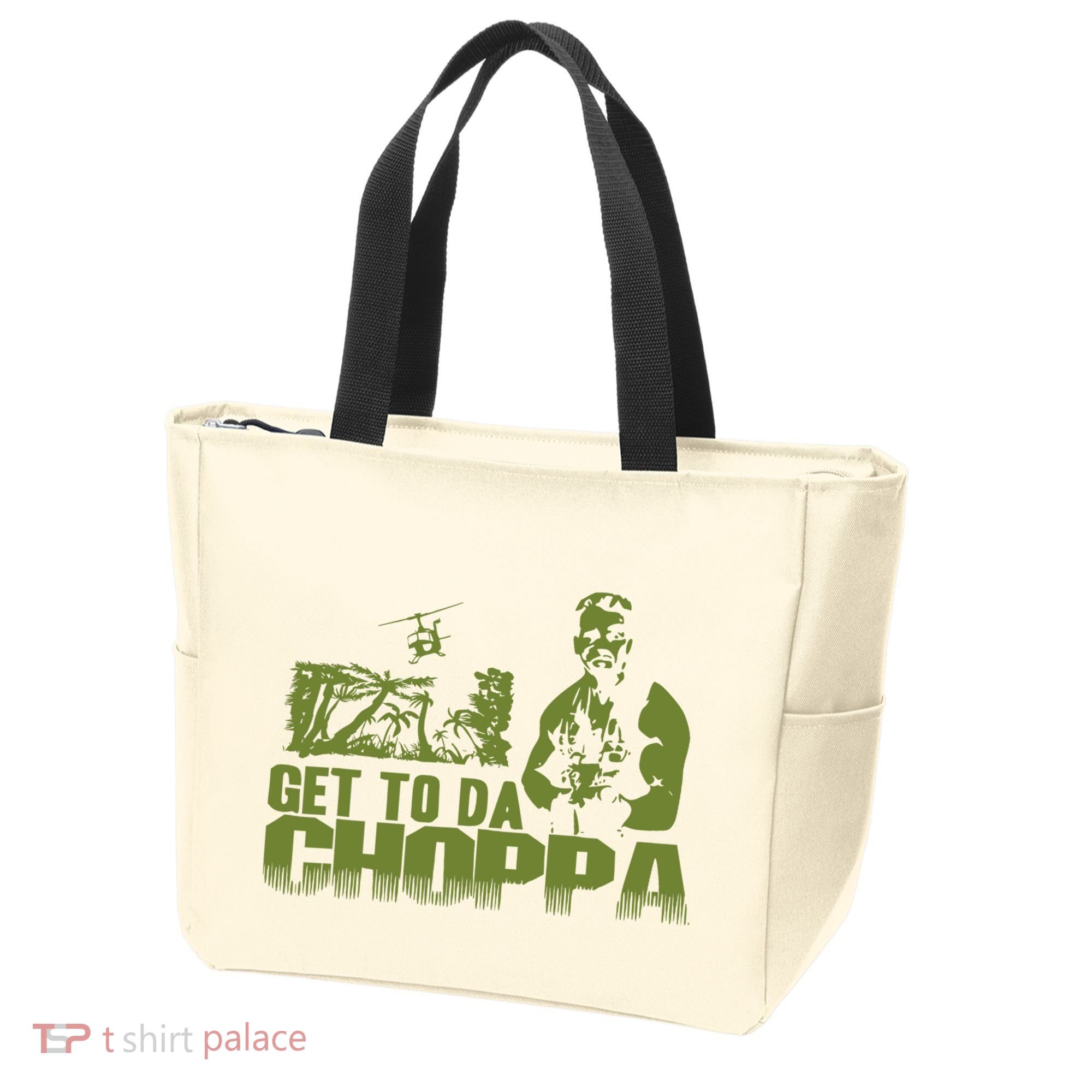 Get To The Choppa Tote Bag