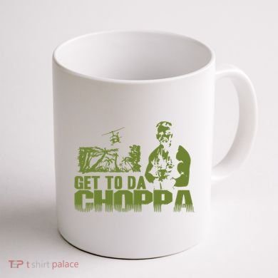 Get To The Choppa Coffee Mug back
