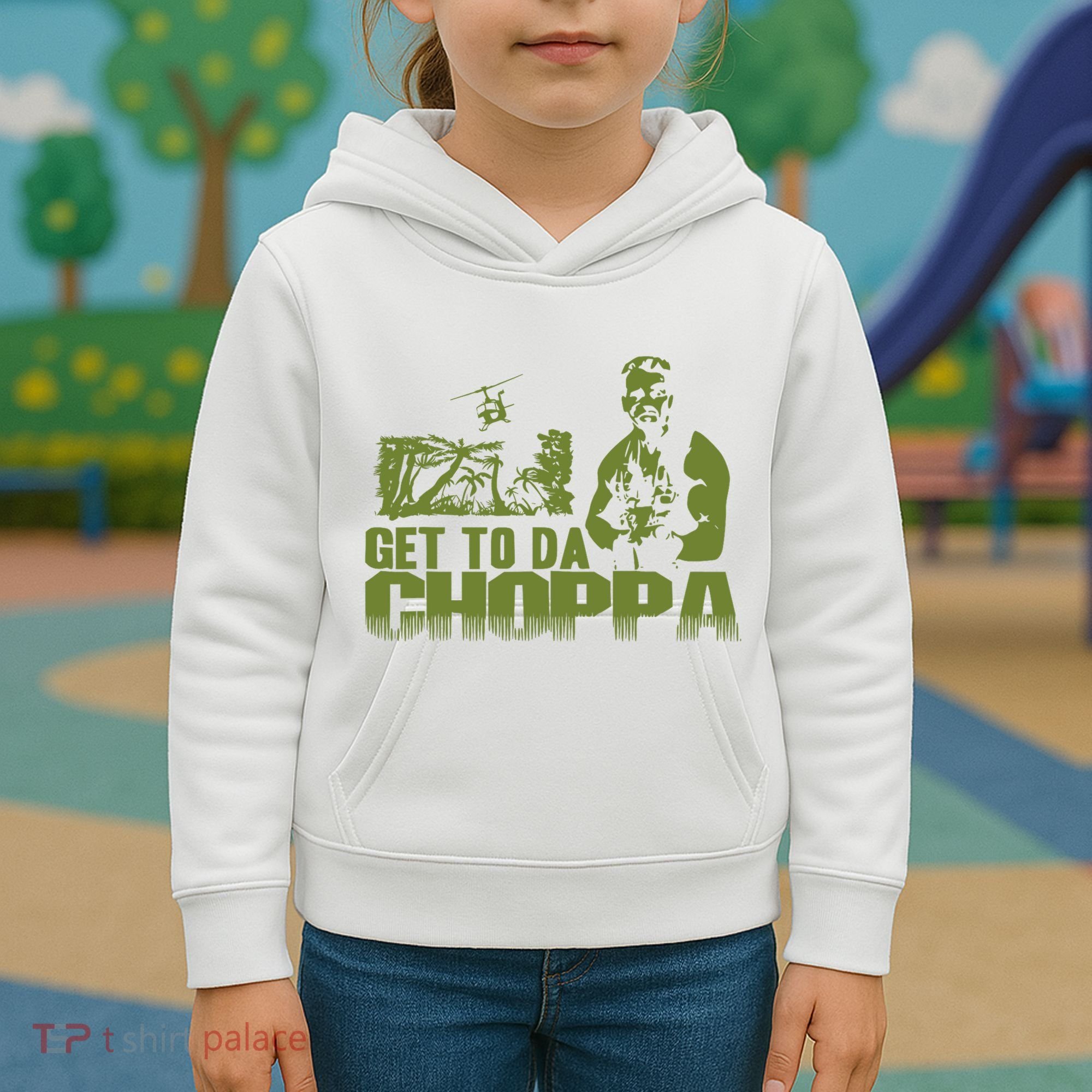 Get To The Choppa Kids Hoodie