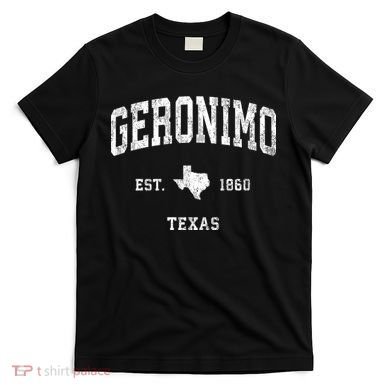 Geronimo Texas Tx Vintage Athletic T-Shirt