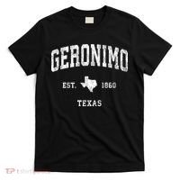Geronimo Texas Tx Vintage Athletic T-Shirt thumb 0