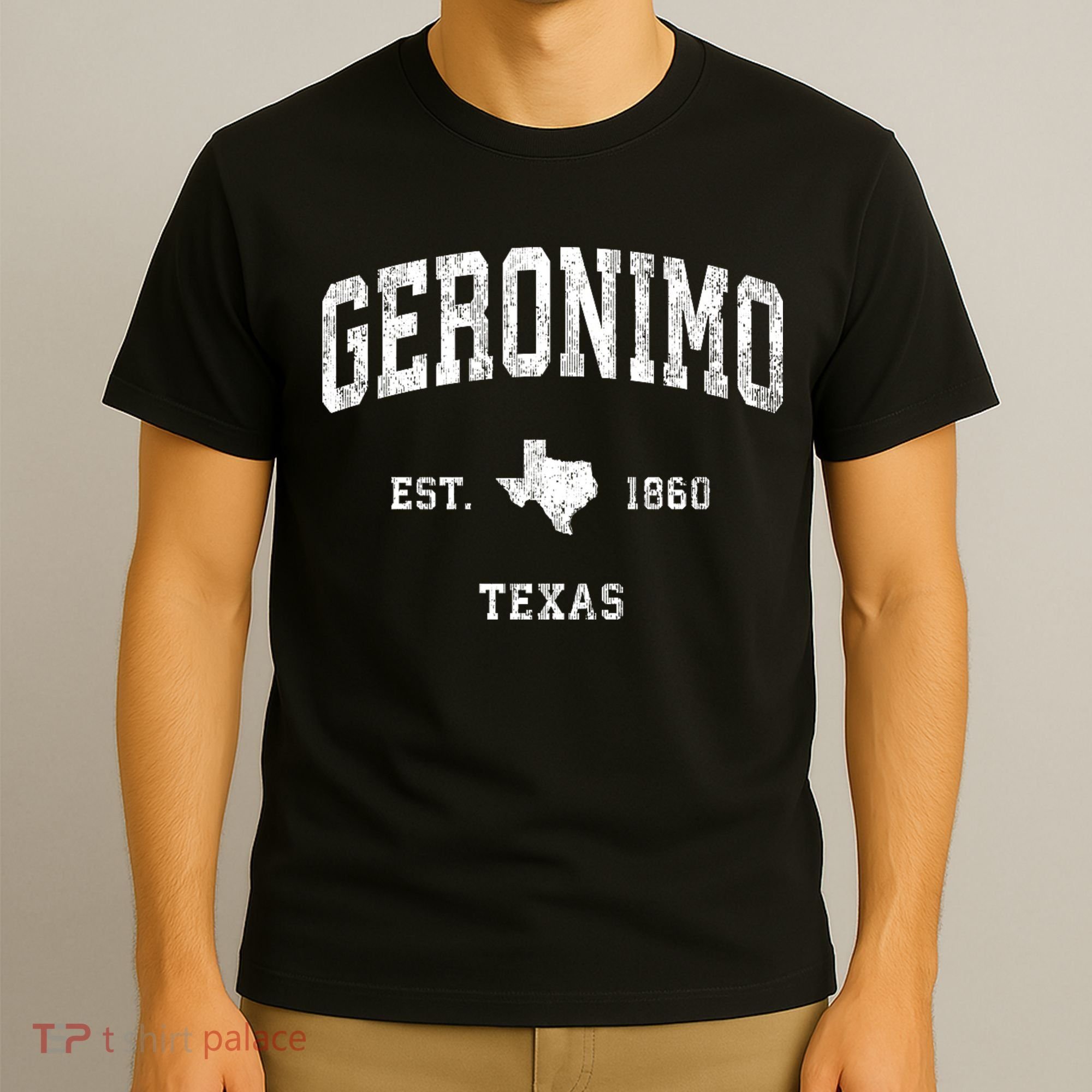 Geronimo Texas Tx Vintage Athletic T-Shirt