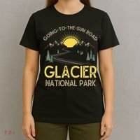 Going To The Sun Road Glacier National Park Retro Montana T-Shirt thumb 4