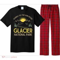 Going To The Sun Road Glacier National Park Retro Montana Pajama Set thumb 0