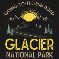 Going To The Sun Road Glacier National Park Retro Montana Women's Hoodie thumb 2