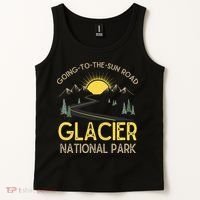 Going To The Sun Road Glacier National Park Retro Montana Tank Top thumb 2