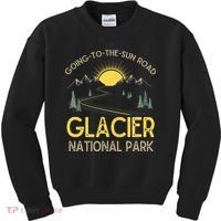 Going To The Sun Road Glacier National Park Retro Montana Kids Sweatshirt thumb 0