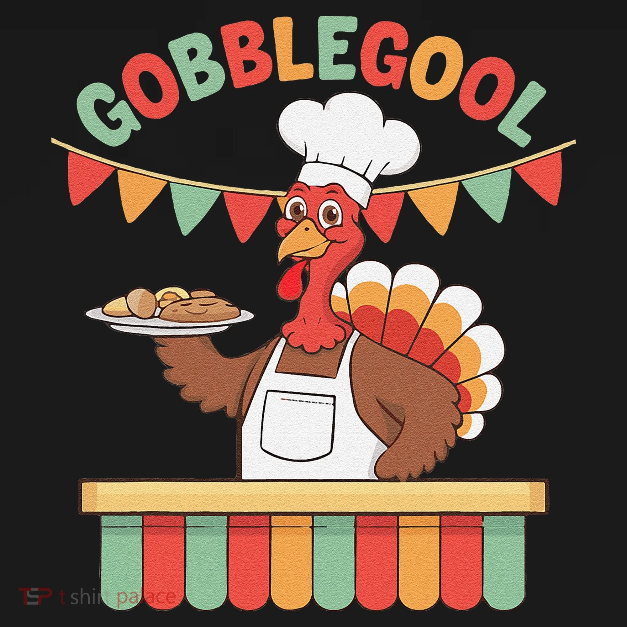 Gobblegool Turkey Thanksgiving Gift Doggie Tank