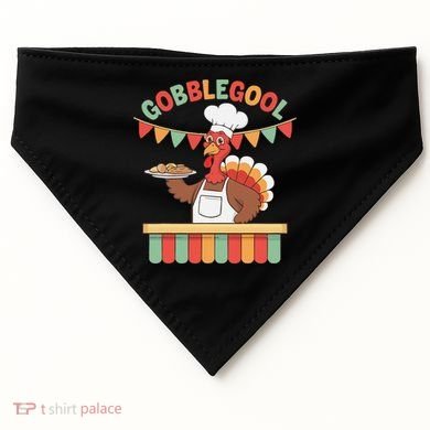 Gobblegool Turkey Thanksgiving Gift USA-Made Doggie Bandana