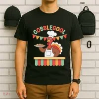Gobblegool Turkey Thanksgiving Gift T-Shirt thumb 6