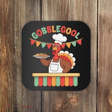 Gobblegool Turkey Thanksgiving Gift Coaster