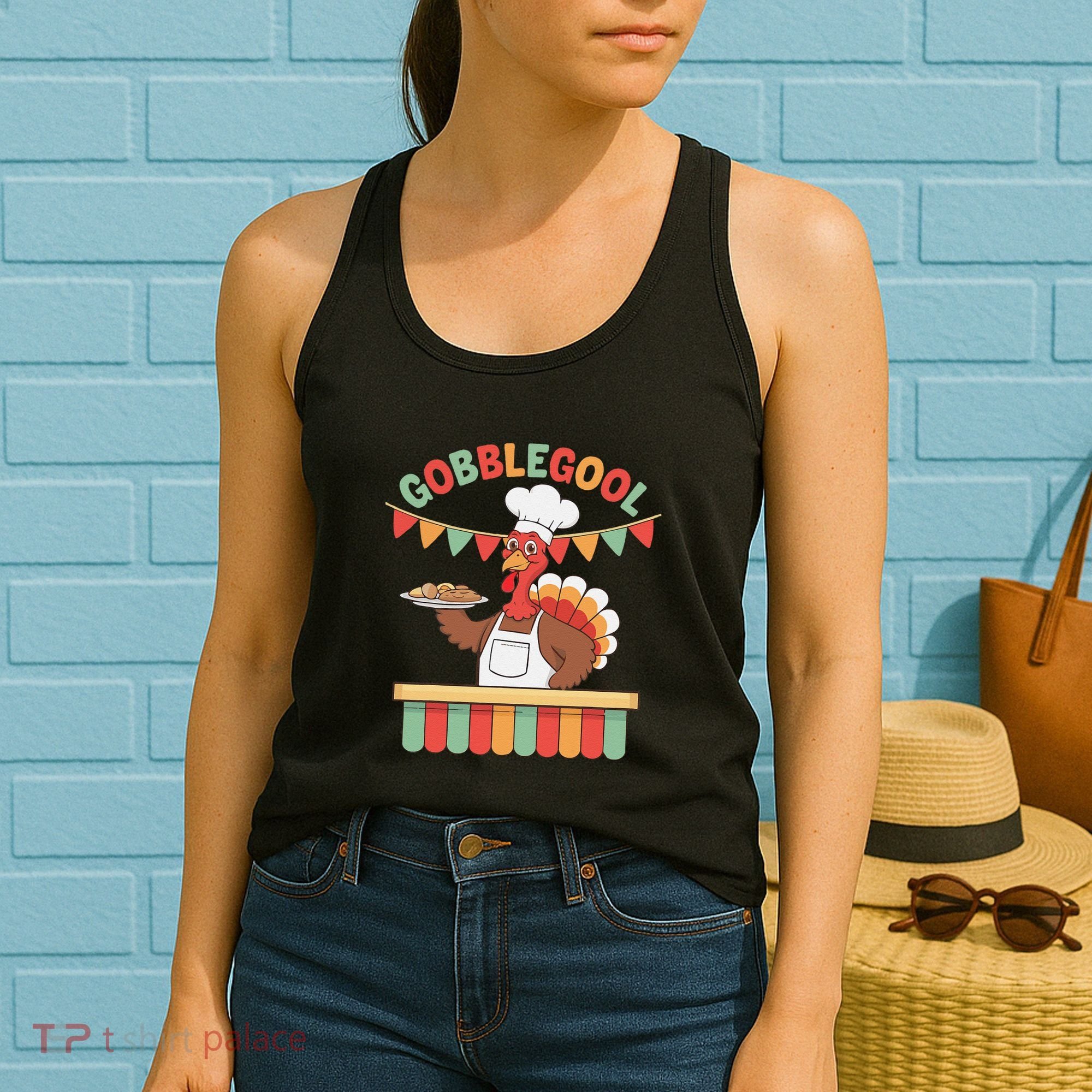 Gobblegool Turkey Thanksgiving Gift Women's Tank Top