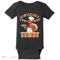 Gobblegool Turkey Thanksgiving Gift Baby Bodysuit thumb 0