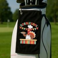 Gobblegool Turkey Thanksgiving Gift Golf Towel thumb 2