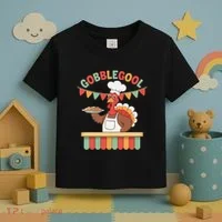 Gobblegool Turkey Thanksgiving Gift Toddler T-Shirt thumb 3
