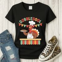 Gobblegool Turkey Thanksgiving Gift Women's T-Shirt thumb 3