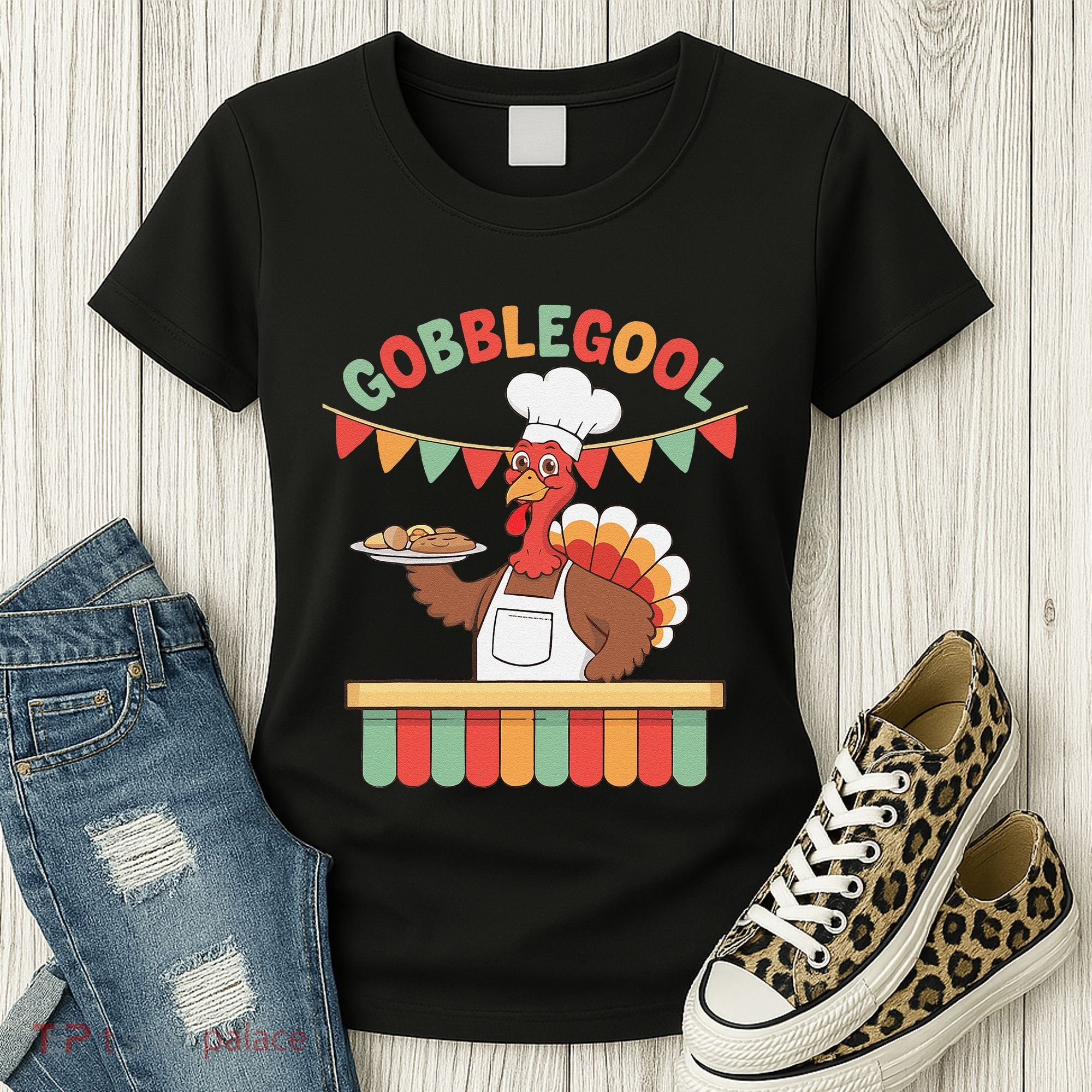 Gobblegool Turkey Thanksgiving Gift Women's T-Shirt