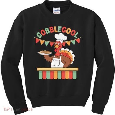 Gobblegool Turkey Thanksgiving Gift Kids Sweatshirt