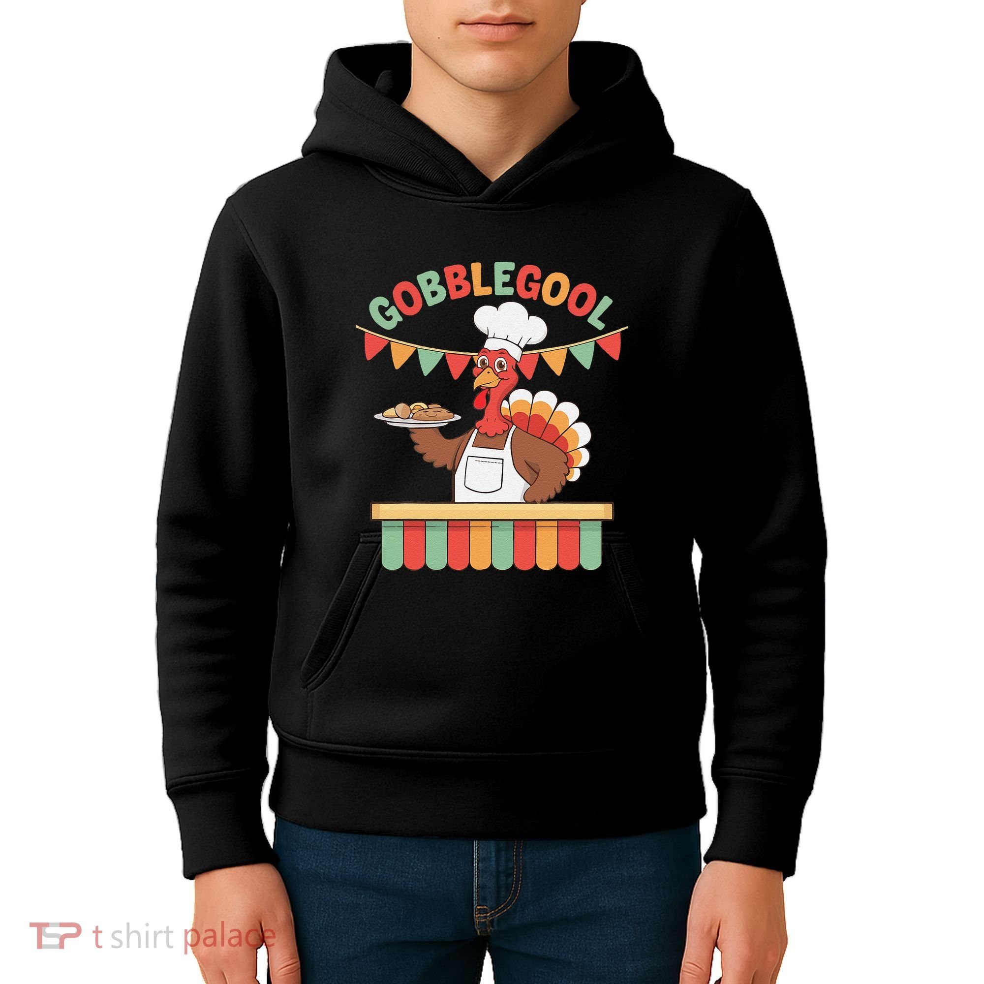 Gobblegool Turkey Thanksgiving Gift Kids Hoodie