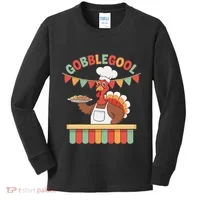 Gobblegool Turkey Thanksgiving Gift Kids Long Sleeve Shirt thumb 0