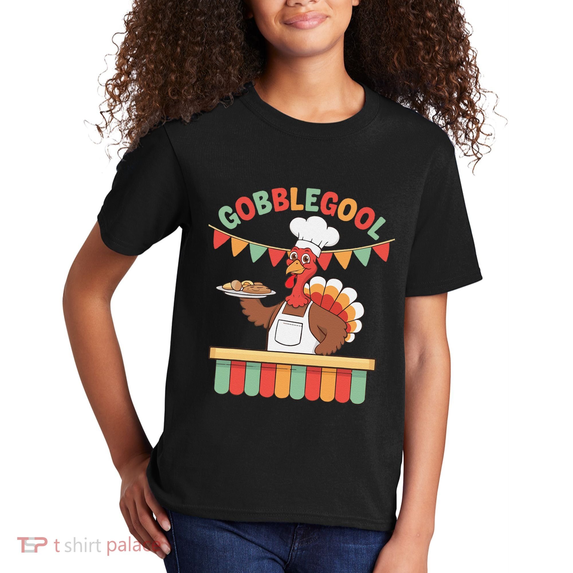 Gobblegool Turkey Thanksgiving Gift Kids T-Shirt